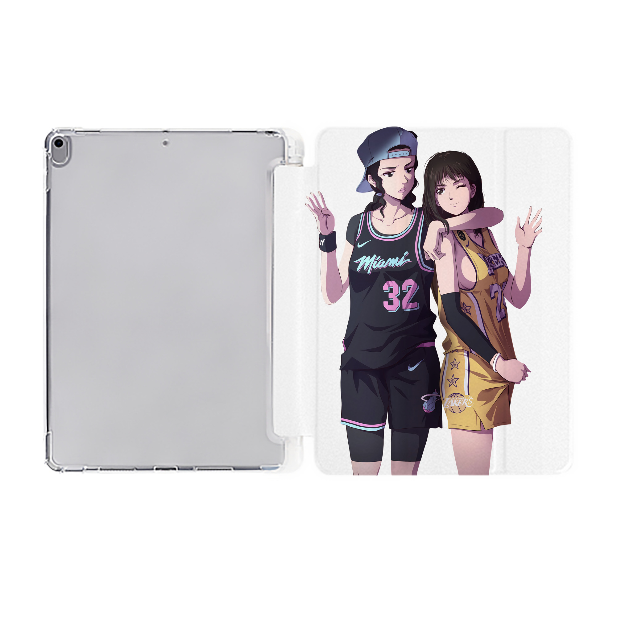 （画像用） SLAM DUNK／スラムダンク IPad ケース ペン収納付き 三つ折りスタンド PUレザー×シリコン 対応機種9.5/10.5/10.9インチ